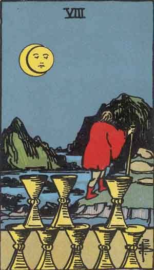 Eight of Cups Tarot card