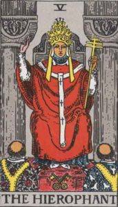 The Hierophant Tarot Card Tarot card 